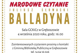 Zdjęcie do wpisu Narodowe Czytanie 2020