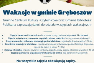 Zdjęcie do wpisu Wakacje w gminie Gręboszów
