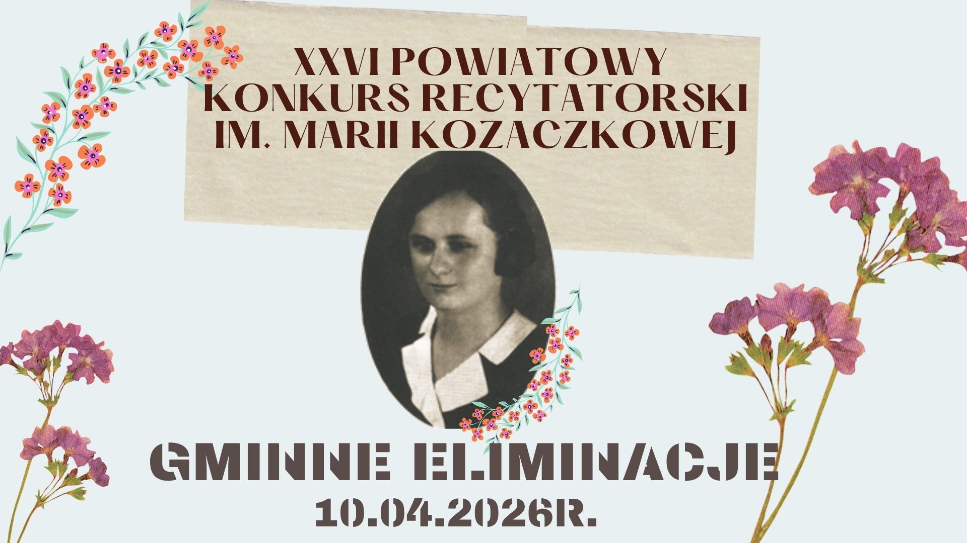 Konkurs recytatorski im. Marii Kozaczkowej- eliminacje Gminne